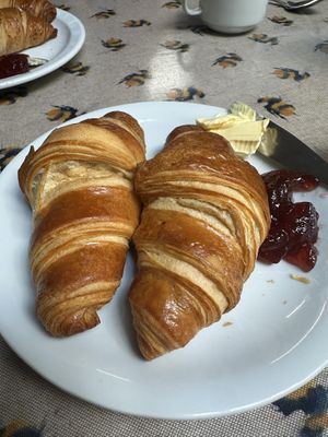 Vegan croissants   at Centre for Alternative Technology Cafe in Machynlleth