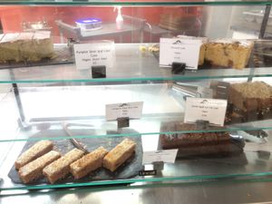 All the cakes they had when I was there were vegan at Centre for Alternative Technology Cafe in Machynlleth