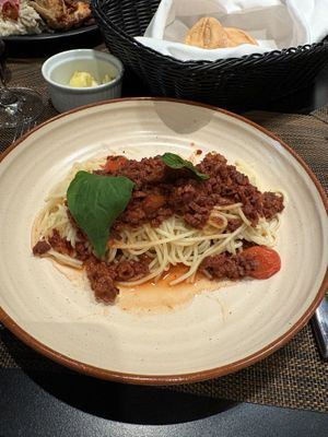 Spaghetti bolognaise  at Paprika in Lima