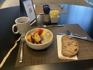 There is a breakfast buffet at this restaurant that has some selected items for vegan such as fruit, bread, you can ask for plant milk for coffee, vegetables; not much else  at LIM - Paprika in Lima