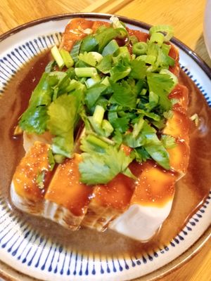 Marinated tofu at Jin's Bistro 1140 in Wien