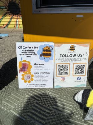 Menu  at CB Coffee and Tea in Pensacola