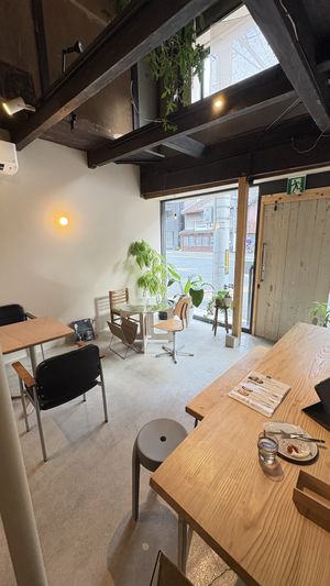 Inside  at Stope. Vegan Cafe in Kyoto