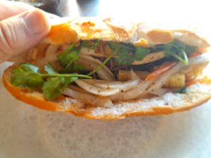 My vegan banh mi at Thanh Cao in Ho Chi Minh City