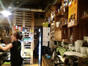 Counter area at Vege Miasto in Warsaw