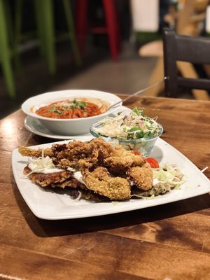 Potato latkes   at Vege Miasto in Warsaw