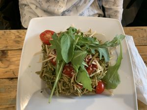 Pest pasta rich in flavours at Vege Miasto in Warsaw