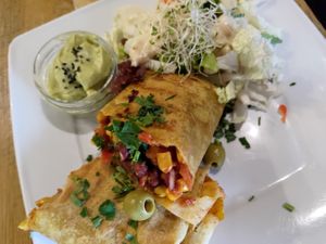 This is the gluten free option for their taco! Its so tasty. #Veganuary at Vege Miasto in Warsaw