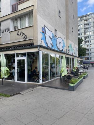 Street art  at Vege Miasto in Warsaw