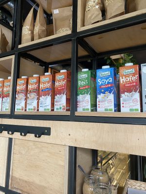 Plant based milk   at Vege Miasto in Warsaw