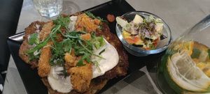 Potato pancakes. at Vege Miasto in Warsaw