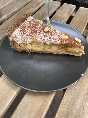 Banana pie   at Vege Miasto in Warsaw