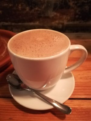 Hot chocolate  at Vege Miasto in Warsaw