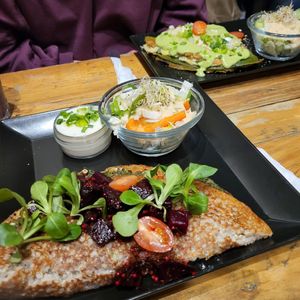 pancakes at Vege Miasto in Warsaw