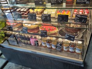 Cakes at Vege Miasto in Warsaw