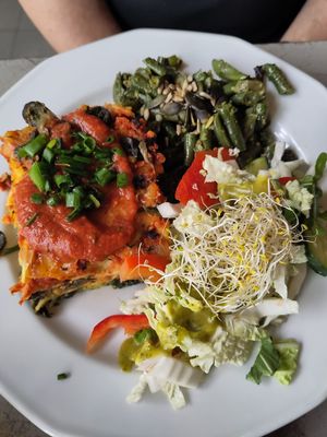 Lasagna at Vege Miasto in Warsaw