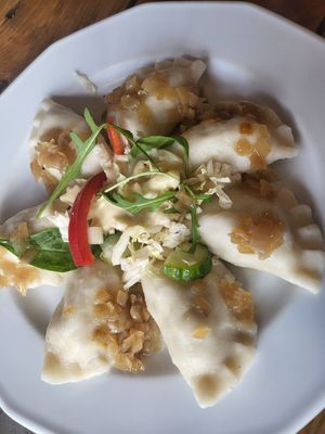 Russian Dumplings at Vege Miasto in Warsaw