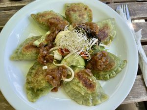 Pierogi Spinach/Tofuu  at Vege Miasto in Warsaw