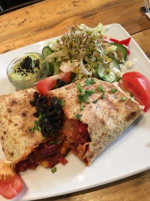 tortilla at Vege Miasto in Warsaw