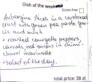 Dish of the week at Vege Miasto in Warsaw