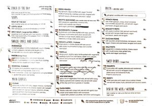 Menu, 2024-09-04 at Vege Miasto in Warsaw