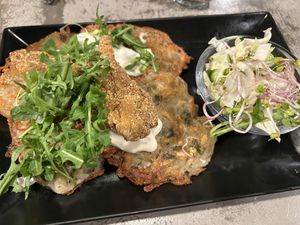 Potato latki  at Vege Miasto in Warsaw