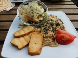 cheese pasta :) at Vege Miasto in Warsaw