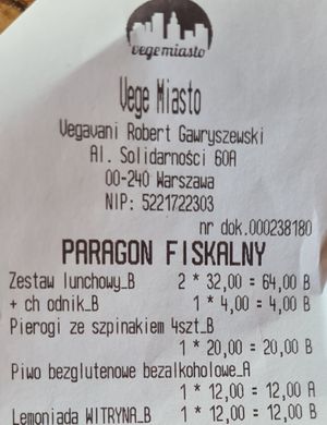  at Vege Miasto in Warsaw