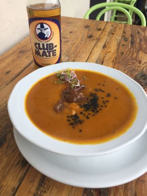 Soup at Vege Miasto in Warsaw