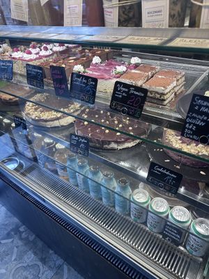 Wide range of sweets   at Vege Miasto in Warsaw