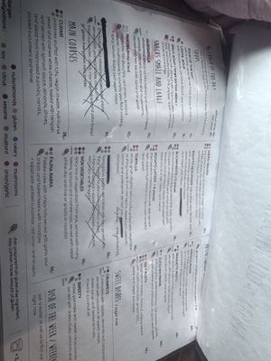 Menu  at Vege Miasto in Warsaw