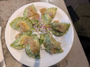 Pierogi at Vege Miasto in Warsaw