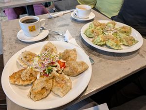 Pierogi at Vege Miasto in Warsaw