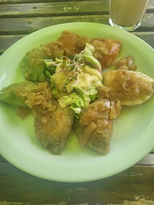 Mixed dumplings at Vege Miasto in Warsaw