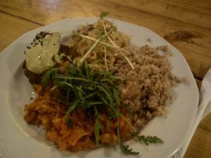 luch of the day at Vege Miasto in Warsaw