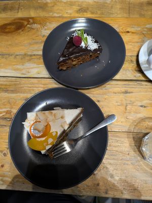 Desserts at Vege Miasto in Warsaw