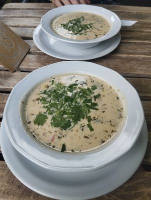 Soup of the day - Toscan Soup at Vege Miasto in Warsaw