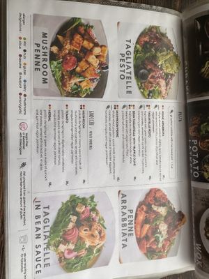Menu  at Vege Miasto in Warsaw