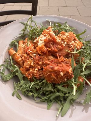Pasta arrabiata   at Vege Miasto in Warsaw