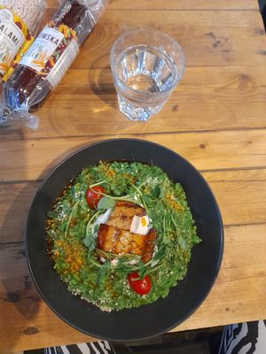 Spinach risotto 10/10 at Vege Miasto in Warsaw