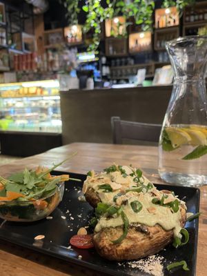 Stuffed potatoes   at Vege Miasto in Warsaw