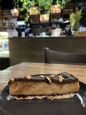 Peanut pie  at Vege Miasto in Warsaw