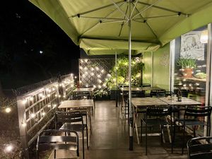 Terrace  at Vege Miasto in Warsaw