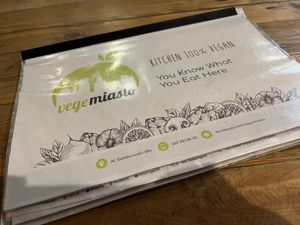 Menu  at Vege Miasto in Warsaw