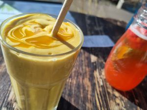 Mangolassi 😍😍😍😍💚 Strawberry limonade 😍😍😍😍 at Vege Miasto in Warsaw