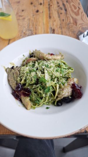 Tagliatelle Pesto at Vege Miasto in Warsaw