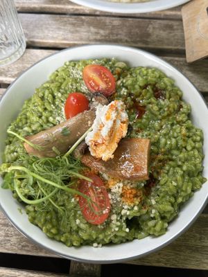 Risotto with ricottaa  at Vege Miasto in Warsaw