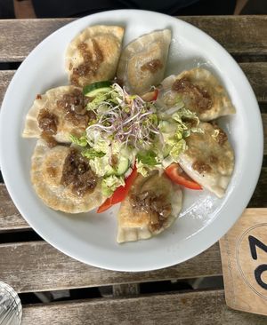 Russian pierogies   at Vege Miasto in Warsaw