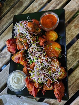 Pakora at Vege Miasto in Warsaw