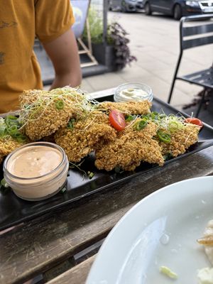 Fried Oyster Mushrooms  at Vege Miasto in Warsaw